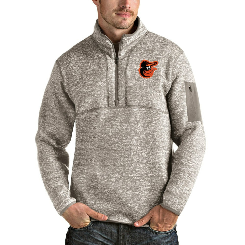 Baltimore Orioles Antigua Fortune Quarter-Zip Pullover Jacket Outlet