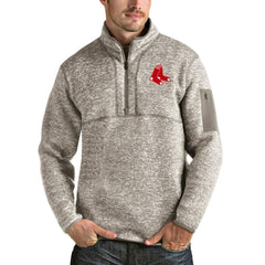 Boston Red Sox Antigua Fortune Quarter-Zip Pullover Jacket Sale