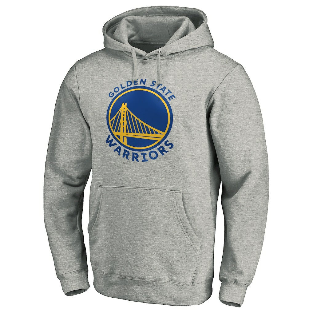 Golden State Warriors Alternate Logo Pullover Hoodie Heather Gray