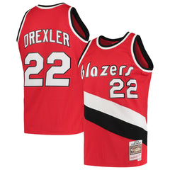 Mitchell & Ness Clyde Drexler Portland Trail Blazers 1983/84 Hardwood Classics Swingman Jersey Red