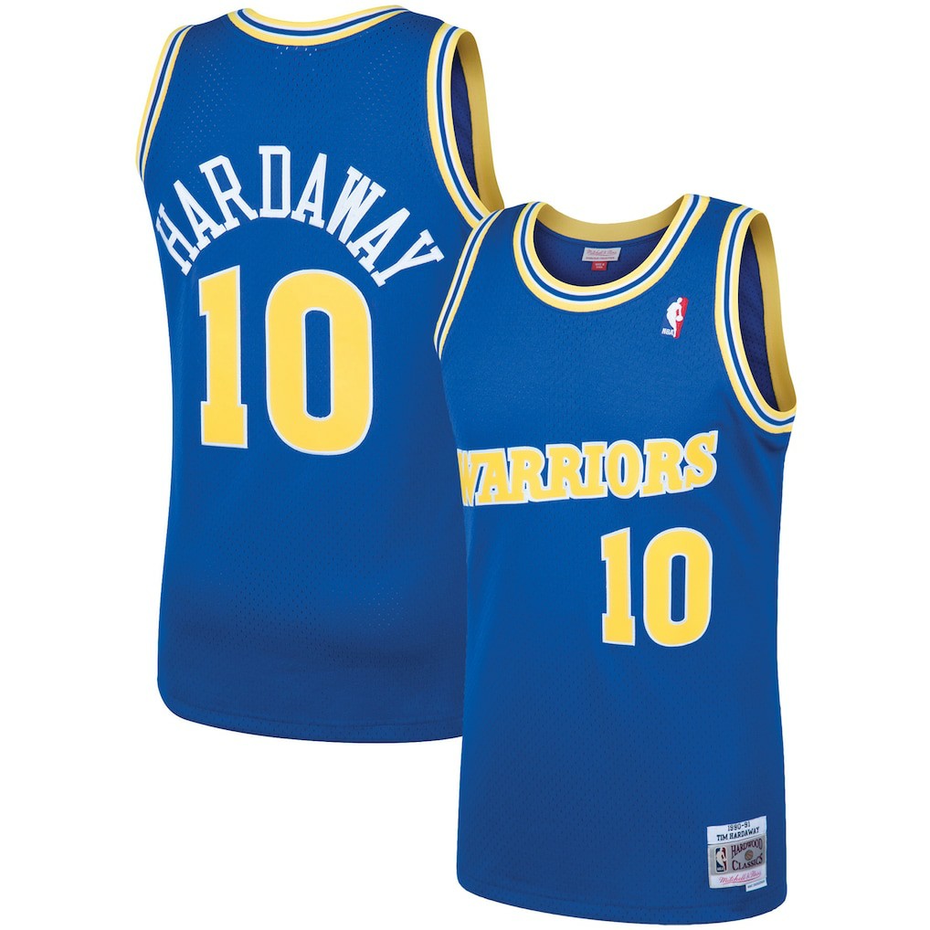 Mitchell & Ness Tim Hardaway Golden State Warriors 1990/91 Hardwood Classics Swingman Jersey Royal