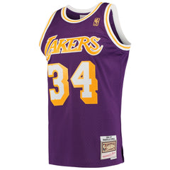 Mitchell & Ness Shaquille O'Neal Los Angeles Lakers Hardwood Classics Swingman Jersey Purple