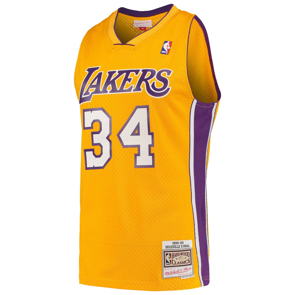 Mitchell & Ness Shaquille O'Neal Los Angeles Lakers Hardwood Classics Swingman Jersey Gold