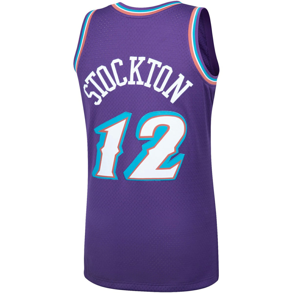 Mitchell & Ness John Stockton Utah Jazz Hardwood Classics Swingman Jersey Purple