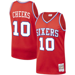 Mitchell & Ness Maurice Cheeks Philadelphia 76ers Hardwood Classics Swingman Jersey Red