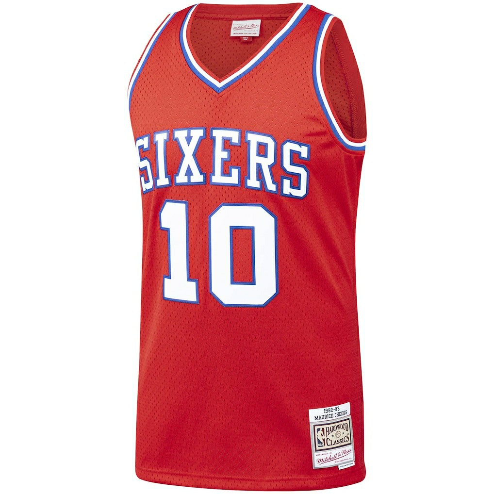 Mitchell & Ness Maurice Cheeks Philadelphia 76ers Hardwood Classics Swingman Jersey Red