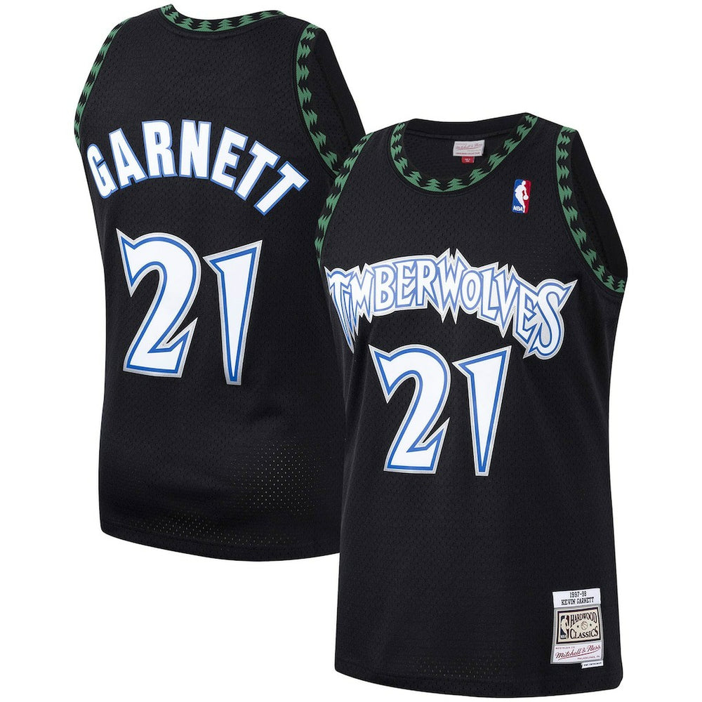 Mitchell & Ness Kevin Garnett Minnesota Timberwolves Hardwood Classics Swingman Jersey Black
