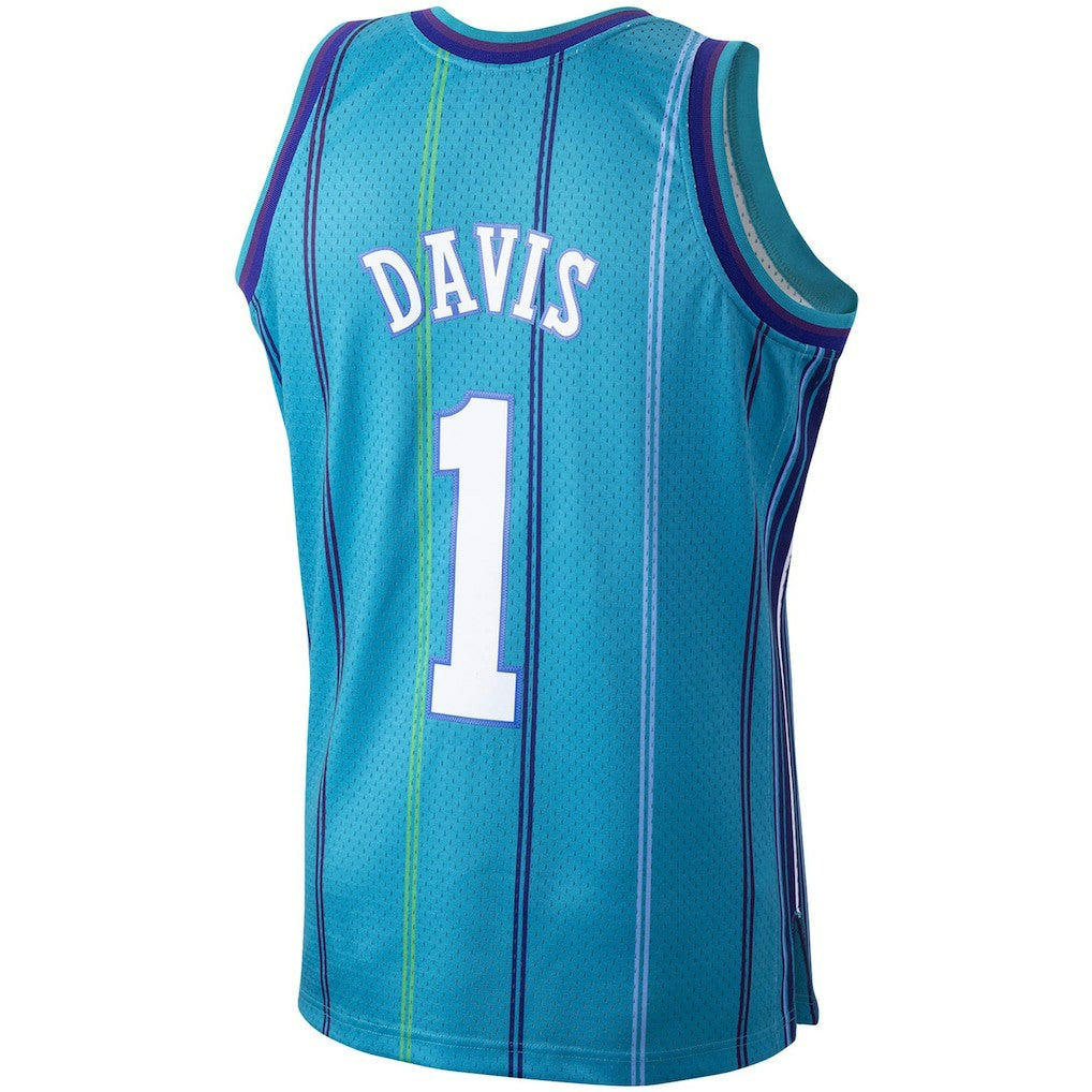 Mitchell & Ness Baron Davis Charlotte Hornets 1999/00 Hardwood Classics Swingman Jersey Teal