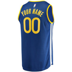 Fanatics Golden State Warriors Fast Break Custom Replica Jersey Royal Icon Edition