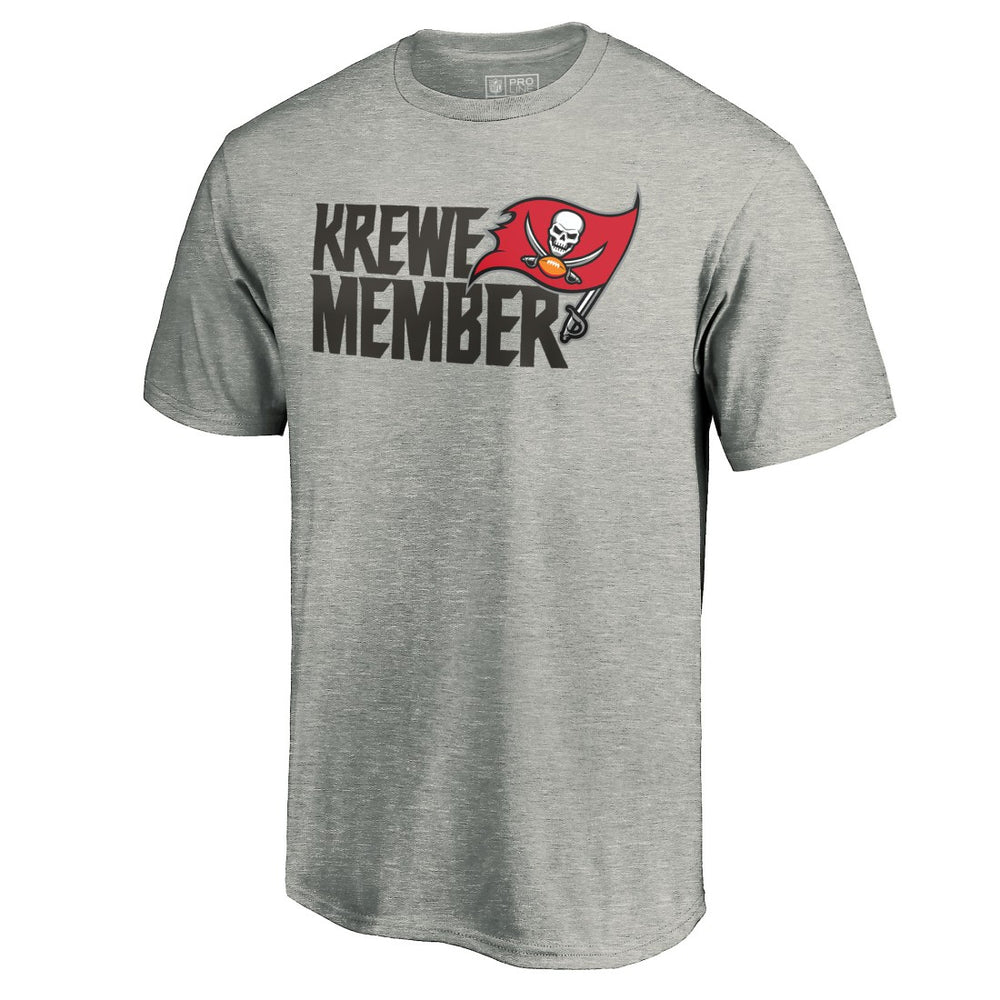 Tampa Bay Buccaneers Krewe Member T-Shirt - Heathered Gray - NFL