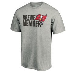 Tampa Bay Buccaneers Krewe Member T-Shirt - Heathered Gray - NFL