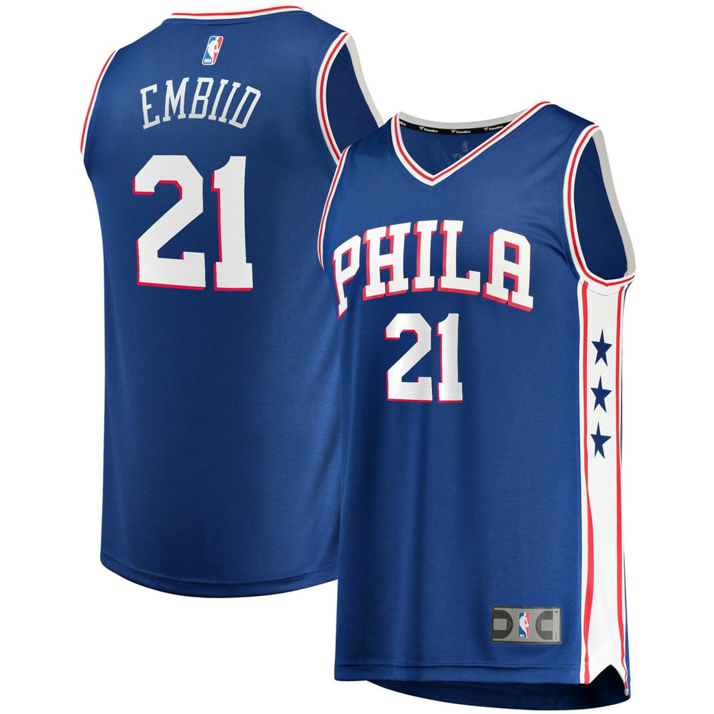 Fanatics Joel Embiid Philadelphia 76ers Fast Break Replica Player Jersey Icon Edition Royal