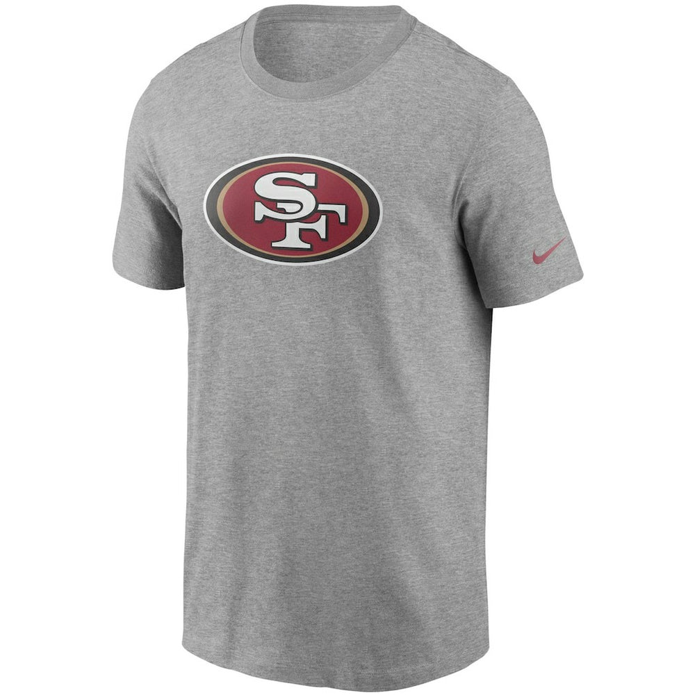 San Francisco 49ers Primetime Logo Essential T-Shirt - Heather Gray - Nike