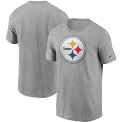 Pittsburgh Steelers Primetime Logo Essential T-Shirt - Heather Gray - Nike