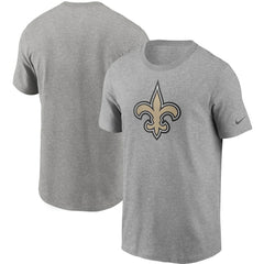 New Orleans Saints Primetime Logo Essential T-Shirt - Heather Gray - Nike