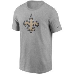 New Orleans Saints Primetime Logo Essential T-Shirt - Heather Gray - Nike