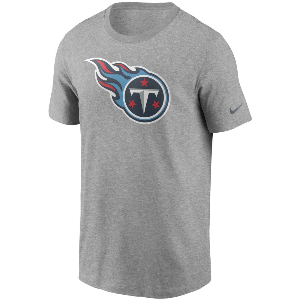Tennessee Titans Primetime Logo Essential T-Shirt - Heather Gray - Nike