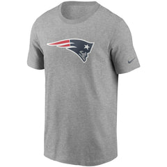 New England Patriots Primetime Logo Essential T-Shirt - Heather Gray - Nike
