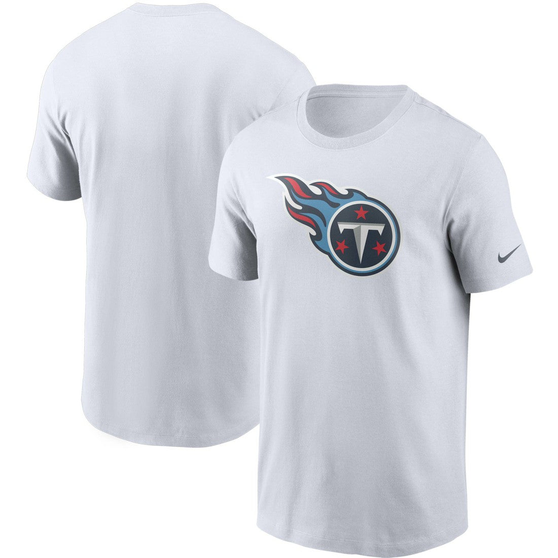 Tennessee Titans Primetime Logo Essential T-Shirt - White - Nike