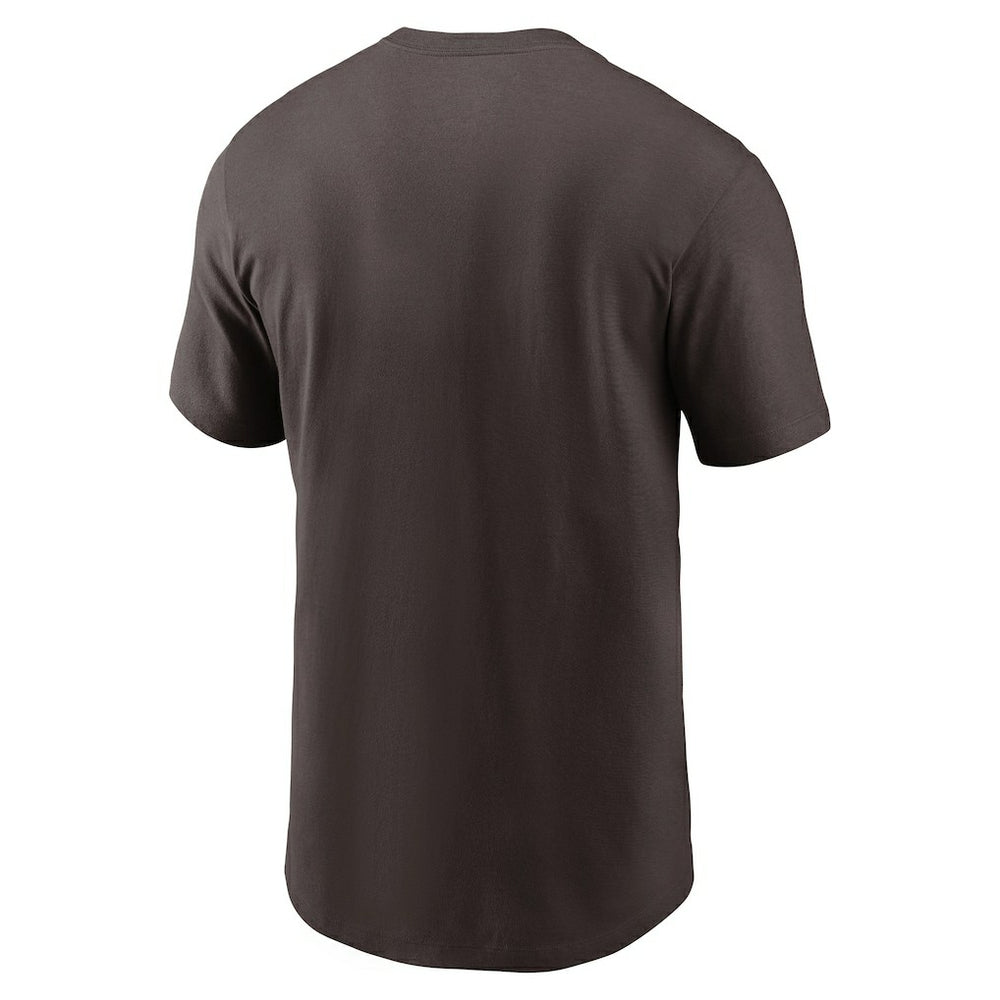 Cleveland Browns Primetime Logo Essential T-Shirt - Brown - Nike