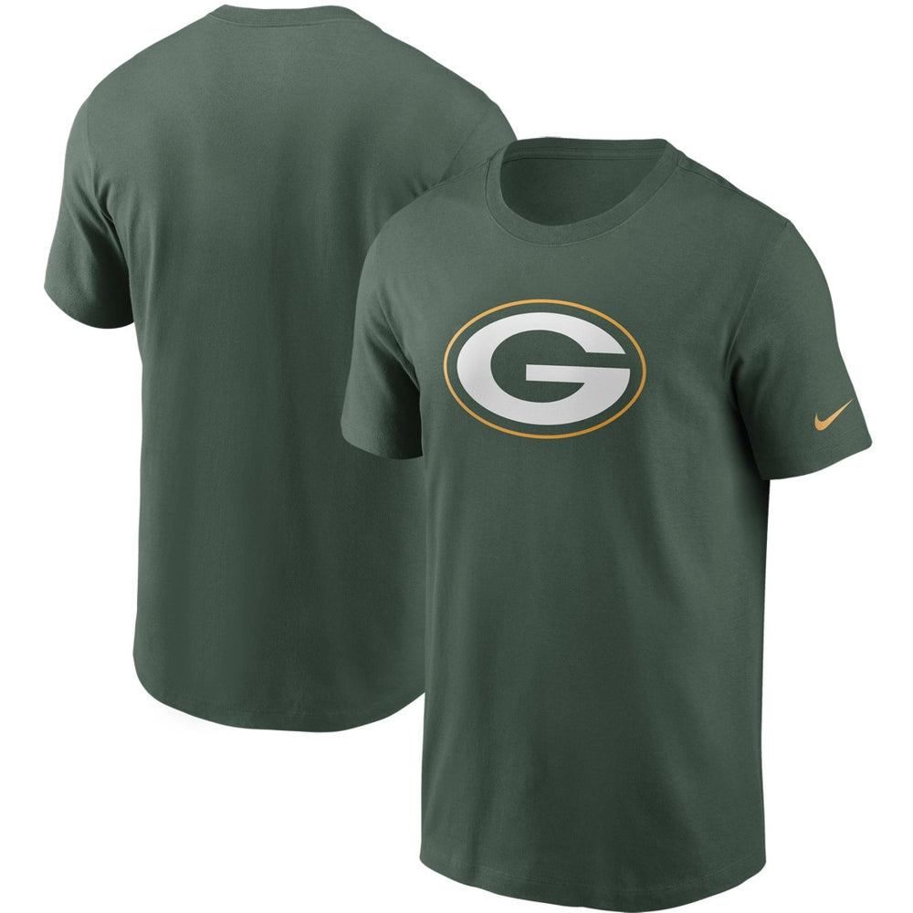 Green Bay Packers Primetime Logo Essential T-Shirt - Green - Nike