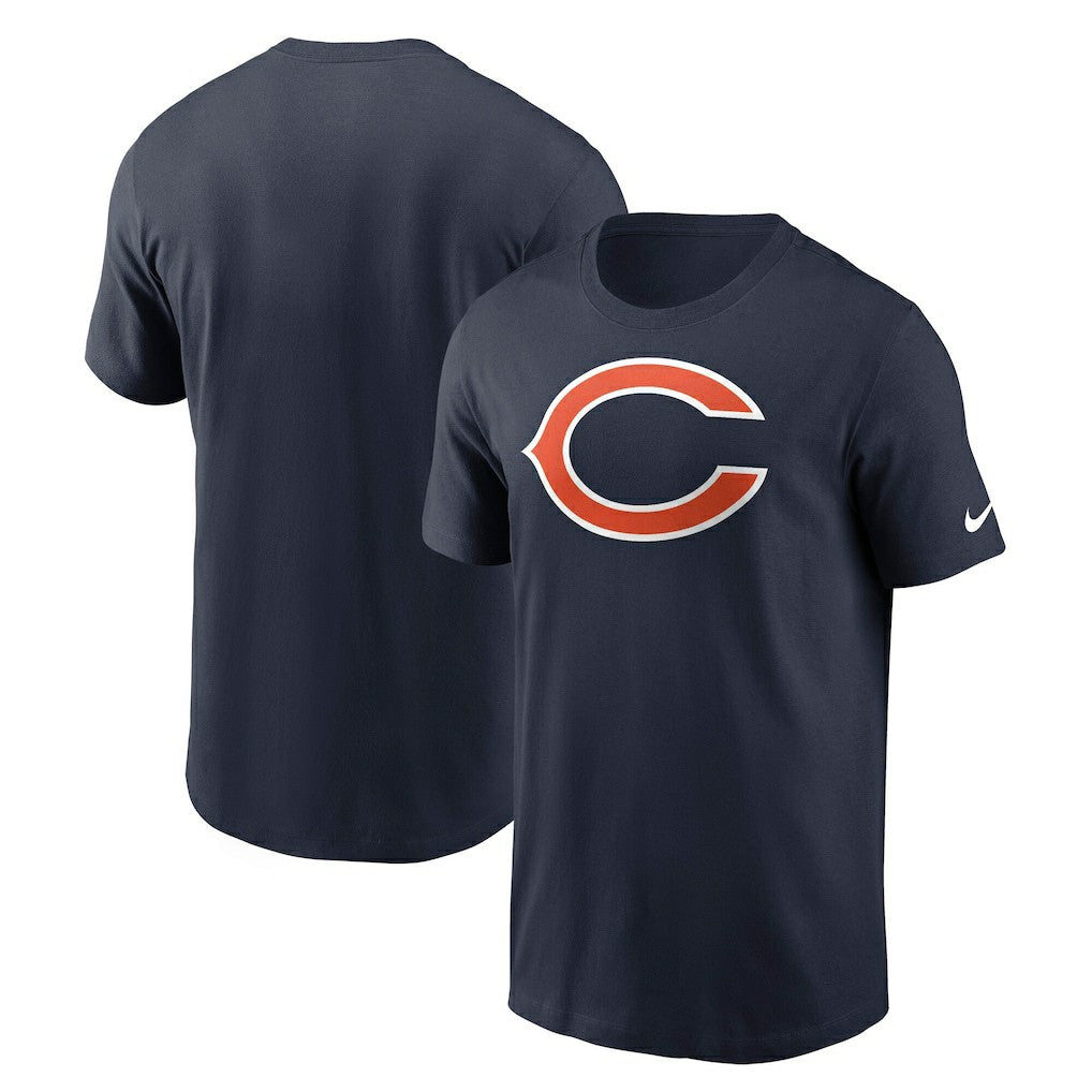 Chicago Bears Primetime Logo Essential T-Shirt - Navy - Nike