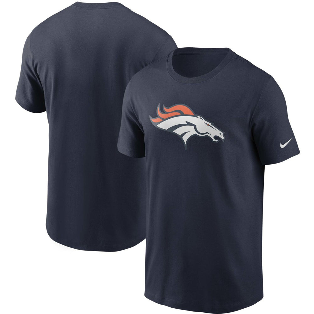 Denver Broncos Primetime Logo Essential T-Shirt - Navy - Nike