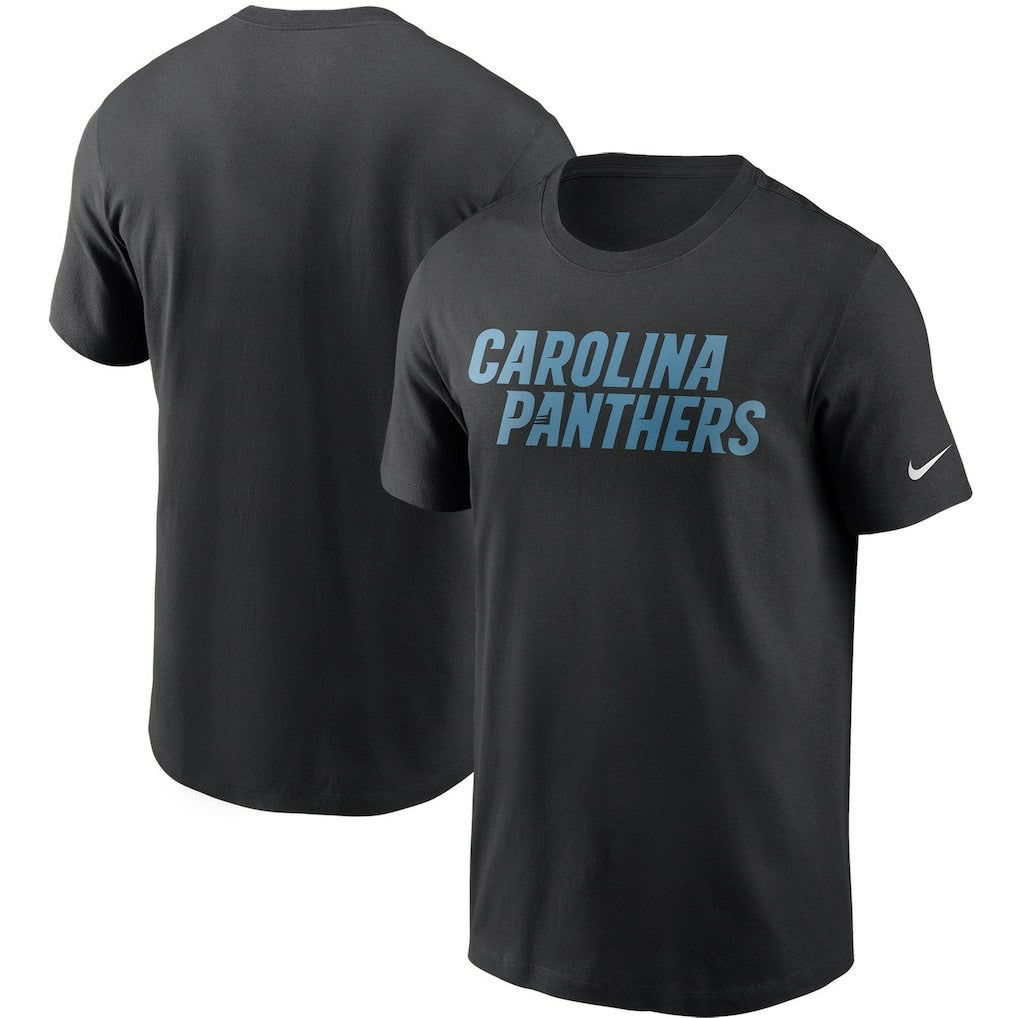 Carolina Panthers Team Wordmark T-Shirt - Black - Nike