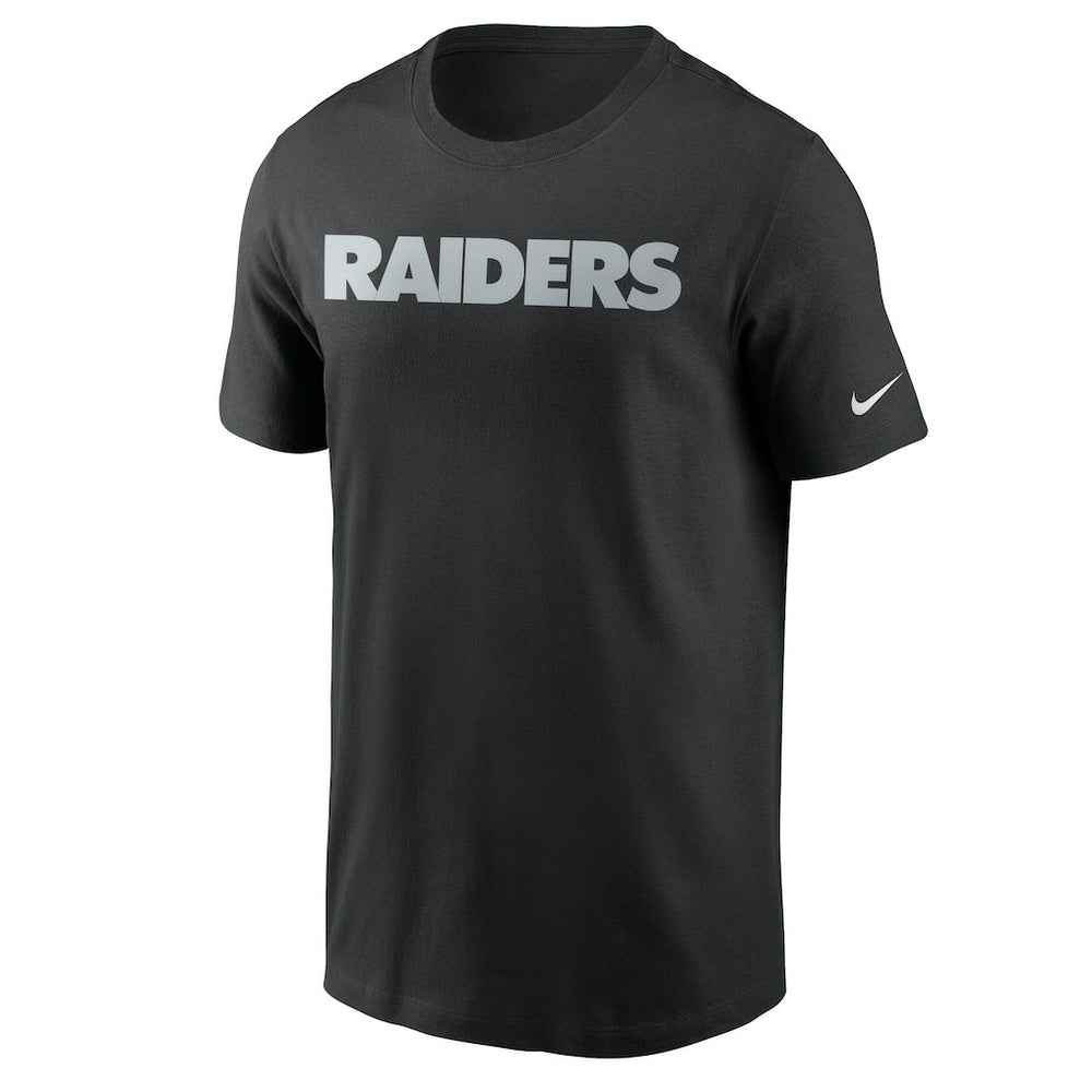 Las Vegas Raiders Team Wordmark T-Shirt - Black - Nike