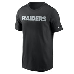 Las Vegas Raiders Team Wordmark T-Shirt - Black - Nike