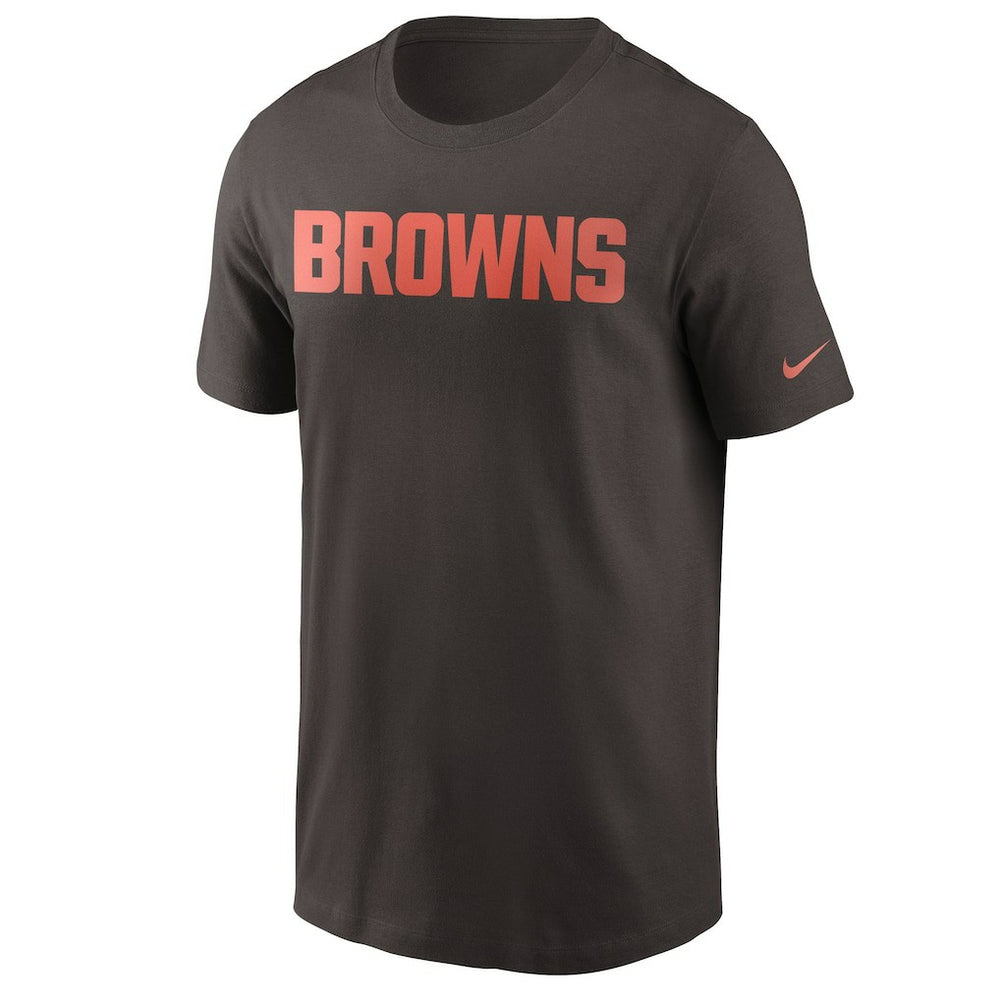 Cleveland Browns Team Wordmark T-Shirt - Brown - Nike