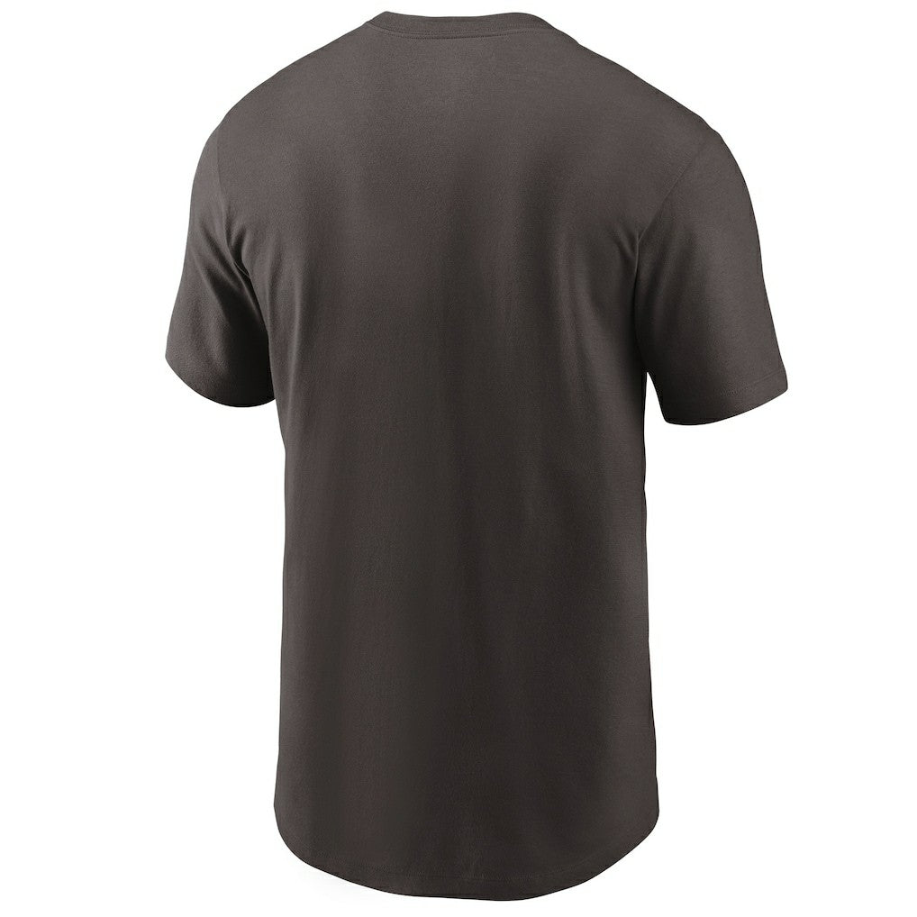 Cleveland Browns Team Wordmark T-Shirt - Brown - Nike