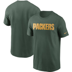 Green Bay Packers Team Wordmark T-Shirt - Green - Nike