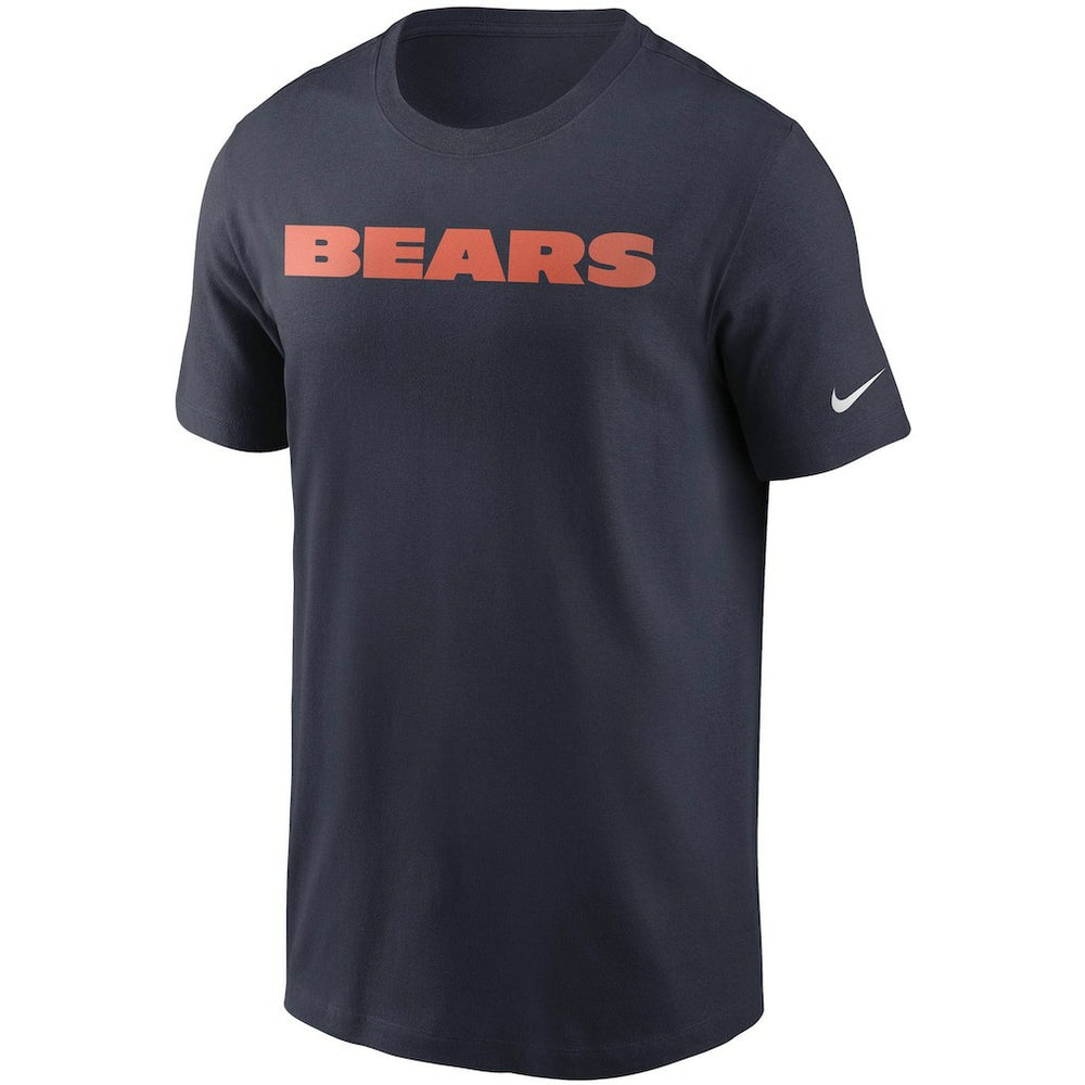 Chicago Bears Team Wordmark T-Shirt - Navy - Nike