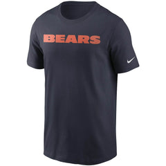 Chicago Bears Team Wordmark T-Shirt - Navy - Nike