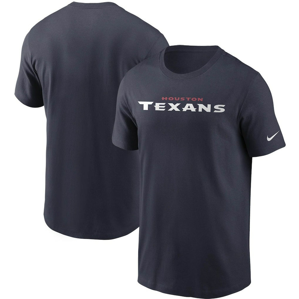 Houston Texans Team Wordmark T-Shirt - Navy - Nike
