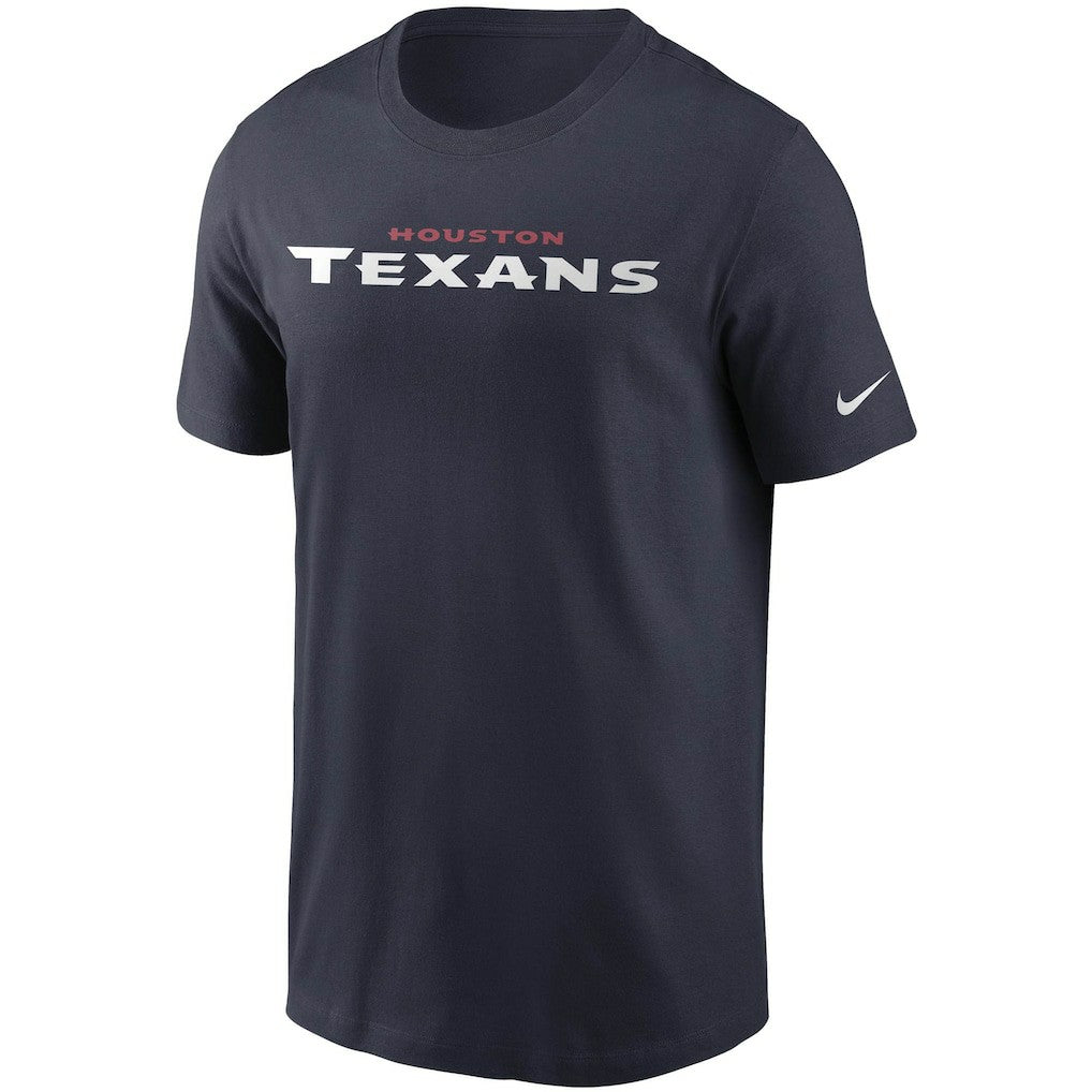 Houston Texans Team Wordmark T-Shirt - Navy - Nike