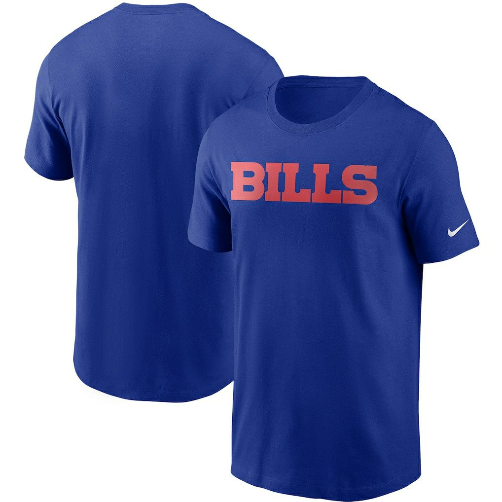 Buffalo Bills Team Wordmark T-Shirt - Royal - Nike