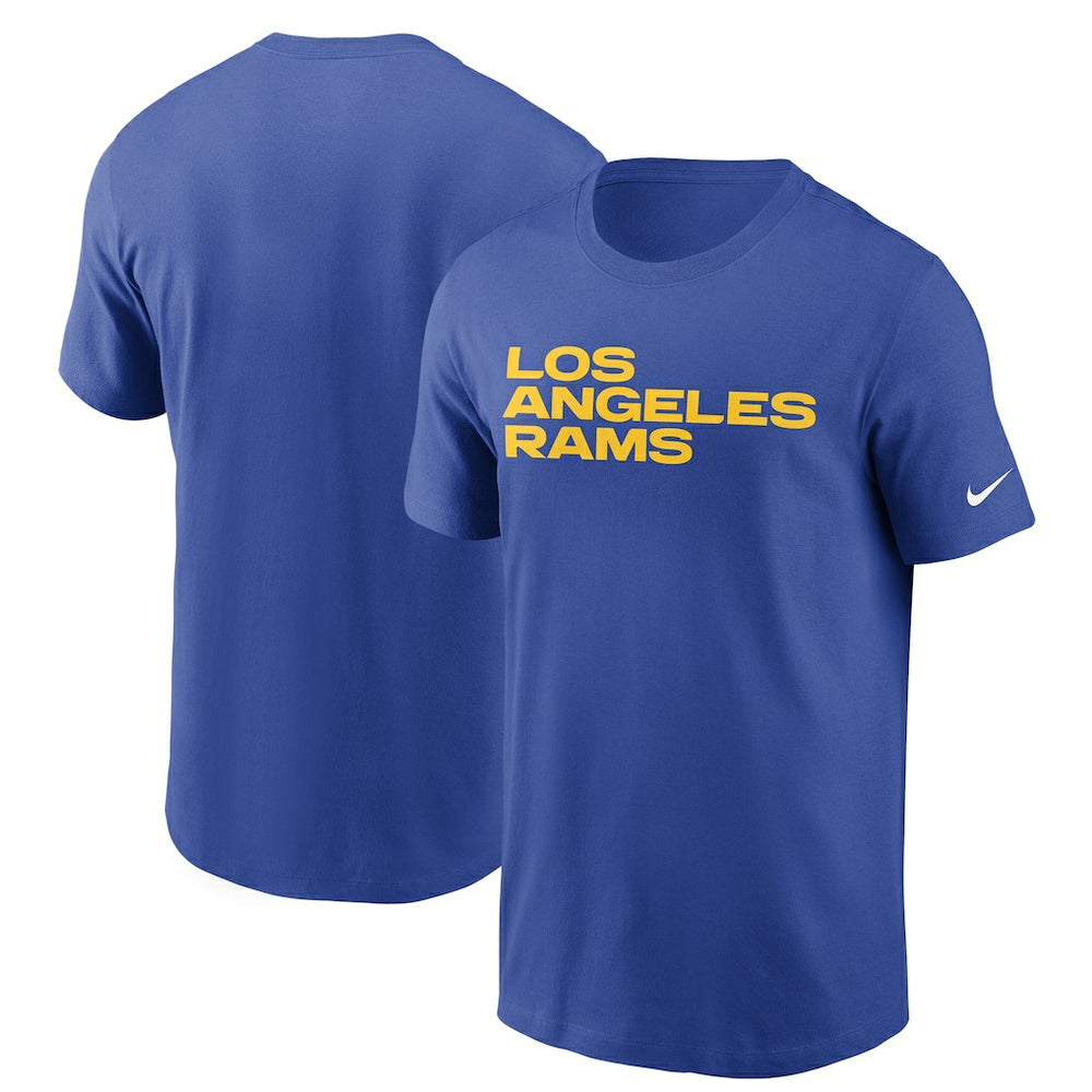 Los Angeles Rams Team Wordmark T-Shirt - Royal - Nike