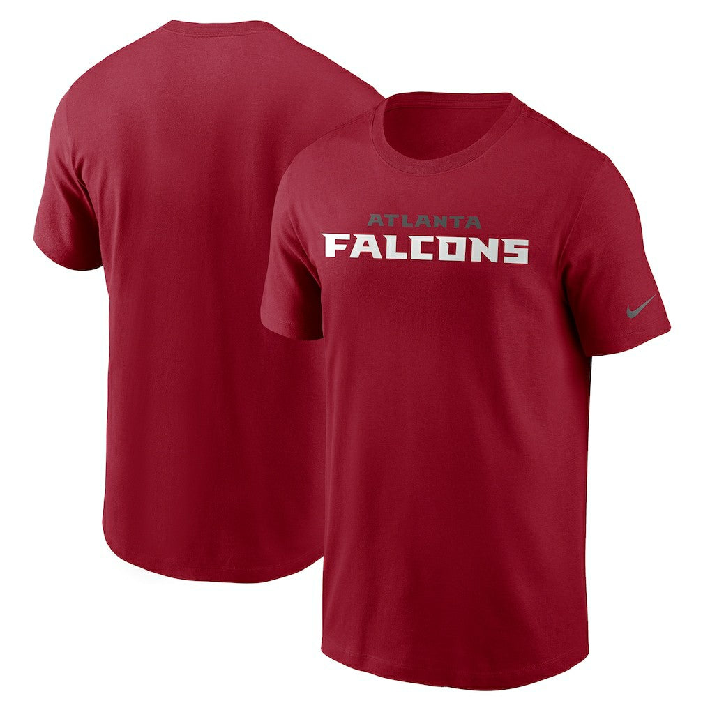 Atlanta Falcons Team Wordmark T-Shirt - Red - Nike