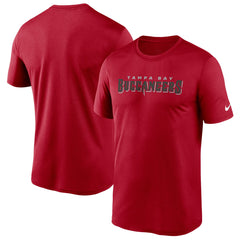 Tampa Bay Buccaneers Wordmark Legend Performance T-Shirt - Red - Nike