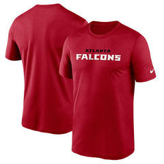Atlanta Falcons Wordmark Legend Performance T-Shirt - Red - Nike