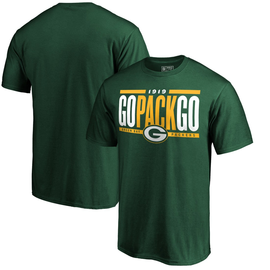 Green Bay Packers Hometown Refresh Go Pack Go T-Shirt - Green - NFL