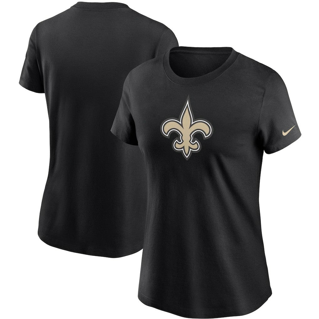 New Orleans Saints Women's Logo Essential T-Shirt - Black - Nike