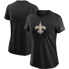 New Orleans Saints Women's Logo Essential T-Shirt - Black - Nike