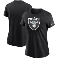 Las Vegas Raiders Women's Logo Essential T-Shirt - Black - Nike