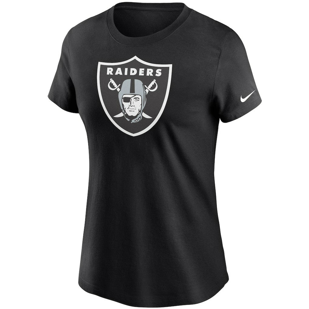 Las Vegas Raiders Women's Logo Essential T-Shirt - Black - Nike