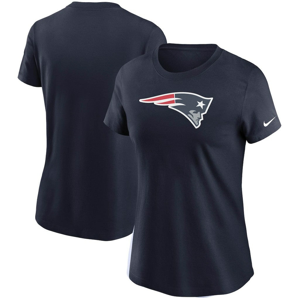 New England Patriots Women's Logo Essential T-Shirt - Navy - Nike