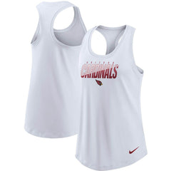 Arizona Cardinals Women's Light Impact Performance Racerback Tank Top - White - Nike