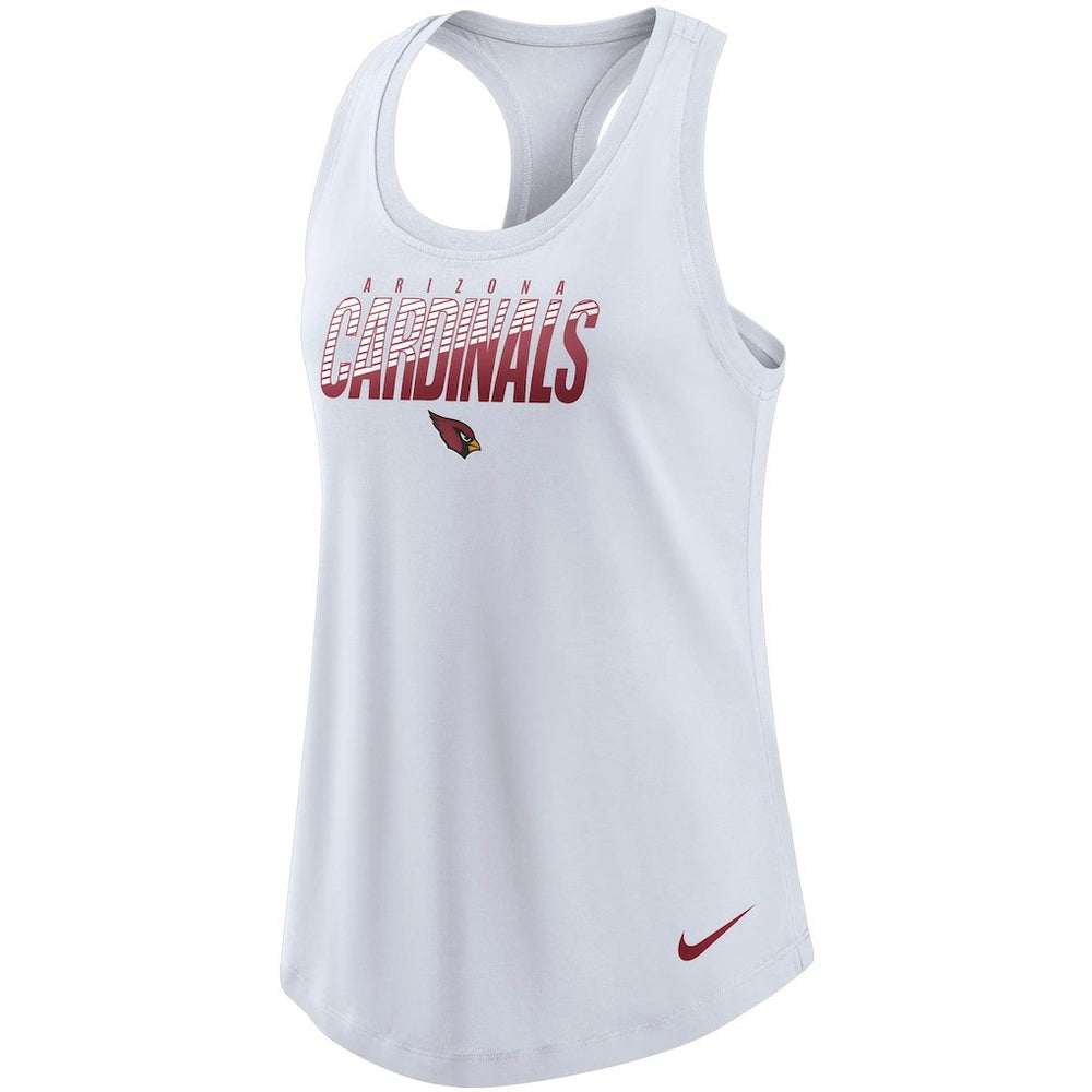 Arizona Cardinals Women's Light Impact Performance Racerback Tank Top - White - Nike